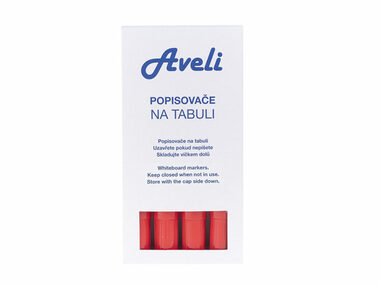 Zestaw markerów AVELI w kolorze czerwonym