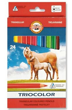 KOH-I-NOOR Kredki trójkątne 3144 Triocolor 24 szt
