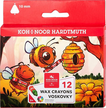 KOH-I-NOOR Trójkątne laski woskowe 12 szt