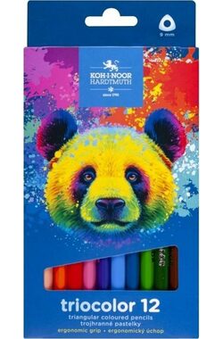 KOH-I-NOOR Kredki trójkątne Triocolor 12 szt. Miś