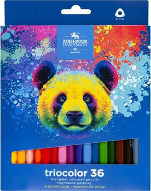 KOH-I-NOOR Kredki trójkątne Triocolor 36 szt. Miś
