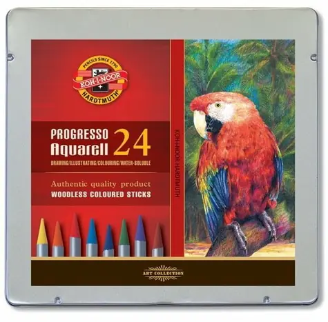 KOH-I-NOOR Kredki artystyczne Progresso Aquarell 8784 - 24 szt.