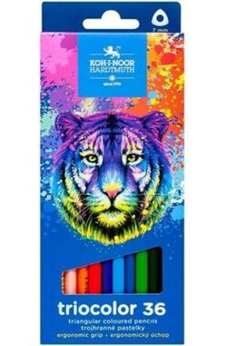 KOH-I-NOOR Kredki trójkątne Triocolor 36 szt. Tygrys