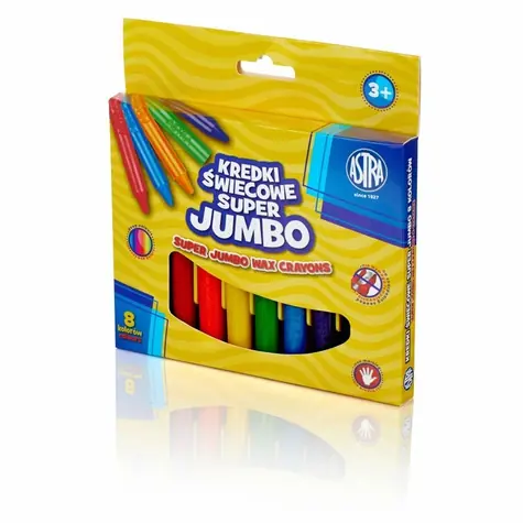 ASTRA Super Jumbo woskowe sztyfty 8 szt