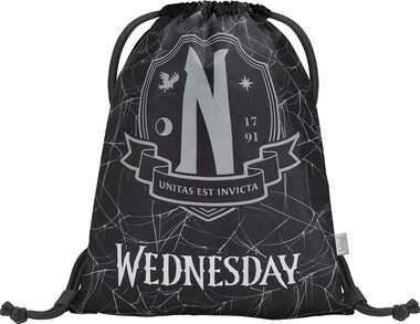 BAAGL Torba Wednesday Nevermore / 36 x 46 x 1 cm / 16,5 l