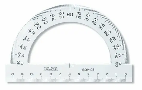 KOH-I-NOOR Kątomierz 12cm przezroczysty