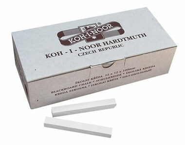 KOH-I-NOOR Kredy szkolne białe 100 szt