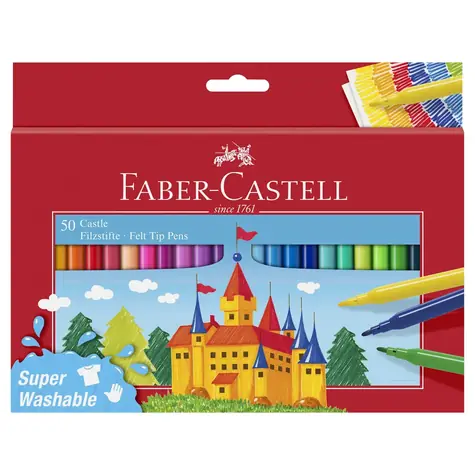 Markery Faber-Castell Castle - kartonik 50 szt.