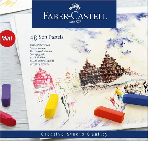Faber-Castell Mini Pastele Suche - pudełko papierowe 48 szt.