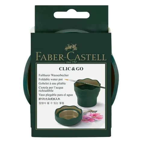 Faber-Castell Clic&Go kubek na wodę - zielony