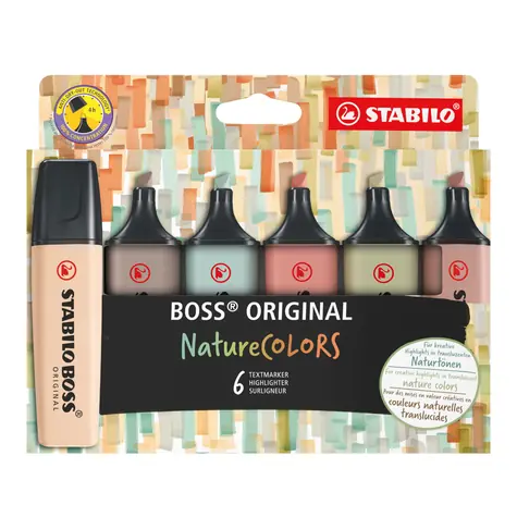 STABILO® BOSS ORIGINAL NatureCOLORS - zestaw 6 sztuk