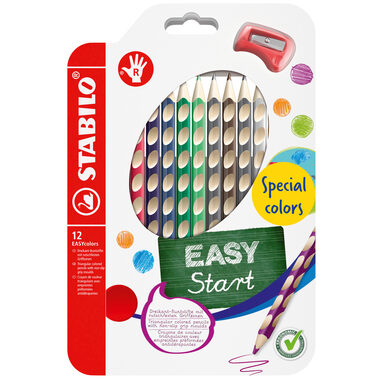 STABILO® EASYcolors - zestaw 12 szt. z temperówką - 12 różnych kolorów - kolory specjalne