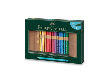 Kredki akwarelowe Faber-Castell w etui na kółkach z akcesoriami / 30 szt. 