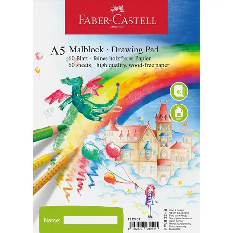 Szkicownik Faber-Castell A5 60 arkuszy 80g/m2