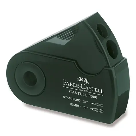Temperówka Faber-Castell z magazynkiem / zielona