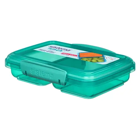 Sistema Lunch pudełko na przekąski 2-komorowe 350 ml zielone