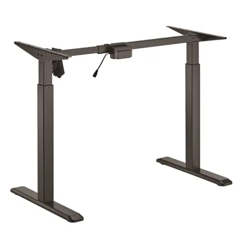 Brateck S03-22DE czarny / Podstawa stołu z regulacją wysokości / elektrycznie regulowana wysokość / 71-119 cm / nośność 80 kg
