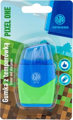 Temperówka 2 w 1 ASTRA Pixel One z gumką