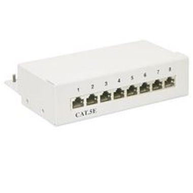 Miniaturowy panel krosowy PremiumCord Cat5e, 8xRJ45