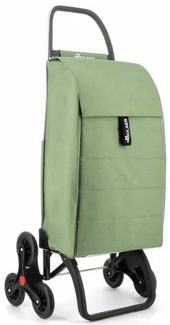 Torba na zakupy Rolser Jolie Tweed RD6-2 na kółkach do schodów, kolor zielony