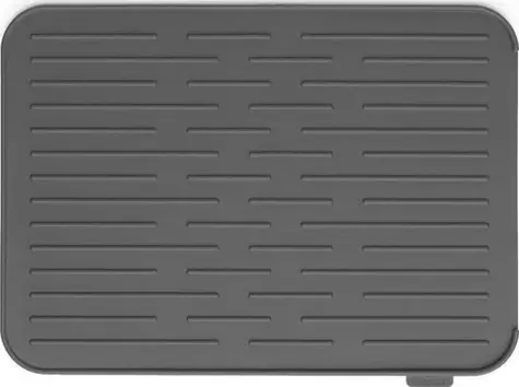 Brabantia Ociekacz do naczyń silikonowy ciemnoszary / 32,5 x 43,8 x 0,9 cm
