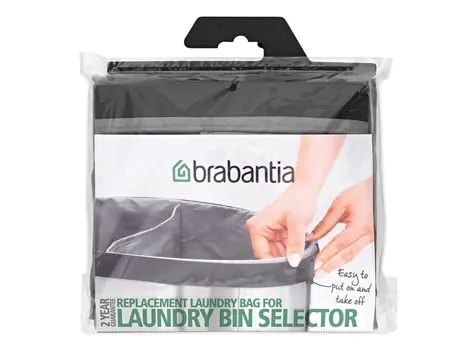 Brabantia Torba na kosz na bieliznę Selectot 55L szary / materiał
