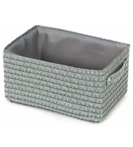 Compactor LILOU szara / Kosz do przechowywania tkany z polipropylenu / 23 x 15 x 12 cm