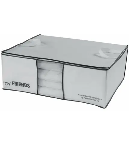 Pudełko do przechowywania Compactor Life na 2 kołdry białe / 58,5 x 68,5 x 25,5 cm / polipropylen
