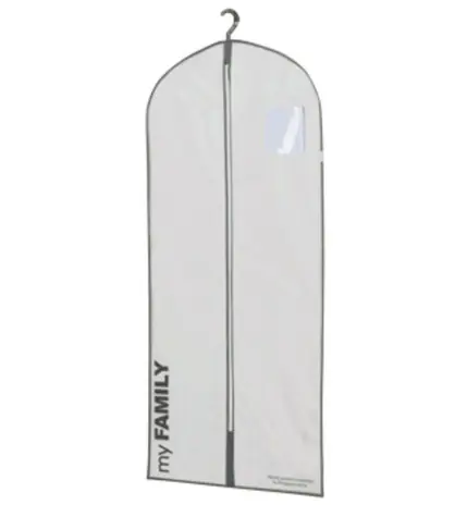 Pokrowiec Compactor Life na garnitury i długie sukienki biały / 60 x 137 cm / polipropylen
