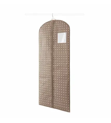 Compactor Rivoli Pokrowiec na garnitury i długie sukienki brązowy / 60 x 137 cm