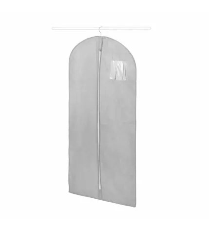 Compactor Boston Etui na garnitury i długie sukienki szare / 60 x 137 cm
