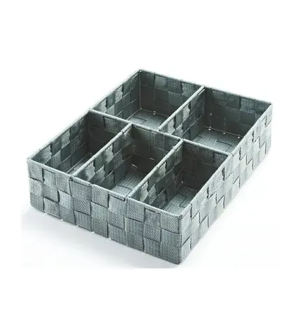 Compactor TEX Organizer na ubrania i akcesoria - 5 części szary / 32 x 25 x 8 cm