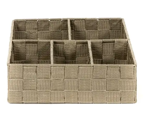 Compactor TEX Organizer na ubrania i akcesoria - 5 części Taupe (szaro-beżowy) / 32 x 25 x 8 cm