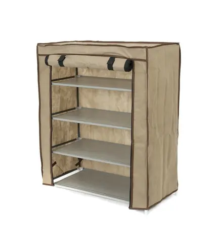 Stojak na buty Compactor Oxford Textile - 4 warstwy beżowy / 59 x 29 x 72 cm 
