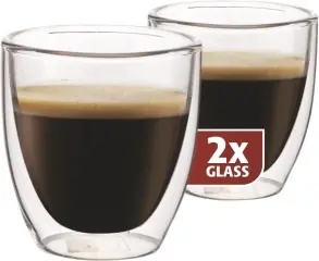 Maxxo Termo szklanka Espresso 80ml 2 szt