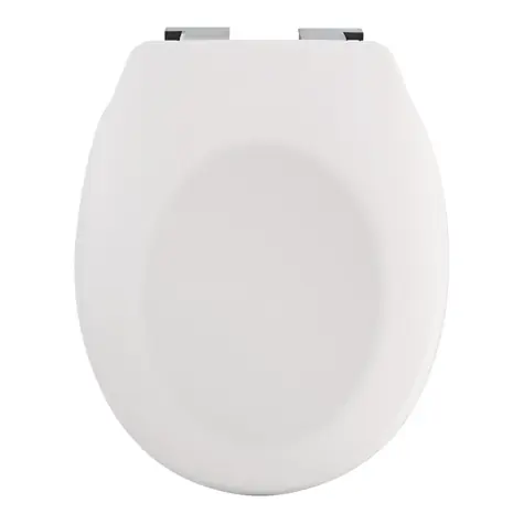 Deska sedesowa Spirella NEELA matowa biała / duroplast Thermodur / zawiasy chromowane