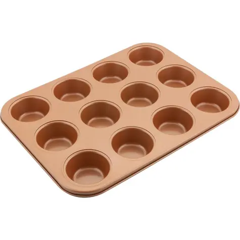 Forma do muffinek Lamart Copper / 35,5 x 26,5 cm / stal