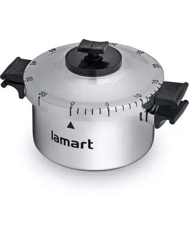 Timer do szybkowaru Lamart Fan, srebrny / plastikowy