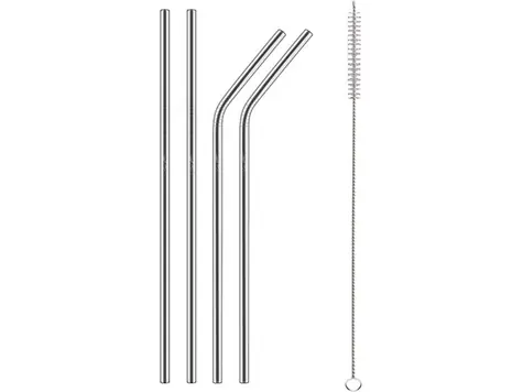 Zestaw słomek Lamart Straw 5 szt. ze stali nierdzewnej