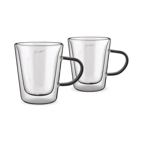 Lamart Vaso Zestaw 2 szklanek do herbaty 300ml czarny / szkło
