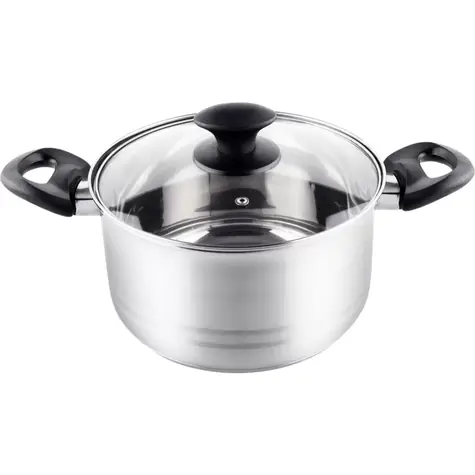 Naczynie żaroodporne Lamart Leger z pokrywką 3,5 l, srebrne / 20 x 11,5 cm / stal nierdzewna