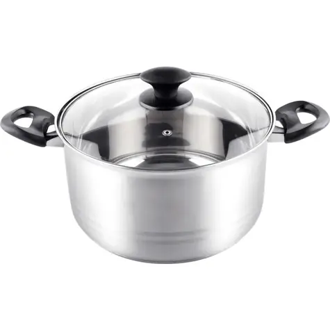 Naczynie żaroodporne Lamart Leger z pokrywką 5,8 l, srebrne / 24 x 13,5 cm / stal nierdzewna
