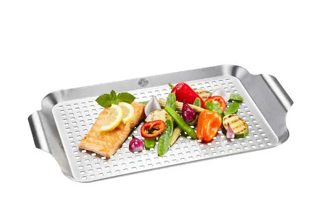 Ruszt do grilla Gefu BBQ / stal nierdzewna / 25,4 x 42,5 x 2,9 cm
