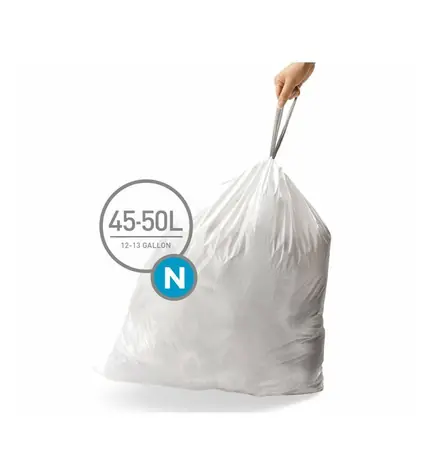 Worki na śmieci Simplehuman 45-50 L typ N / chowane / op. 20 szt