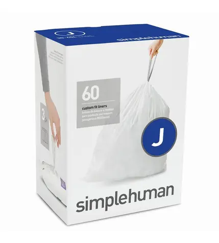 Worki na śmieci Simplehuman 30-45 L typ J chowane / 3 x 20 szt. (60 worków)