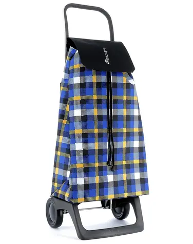 Torba na zakupy Rolser Jet Scottish Joy na kółkach, czarna