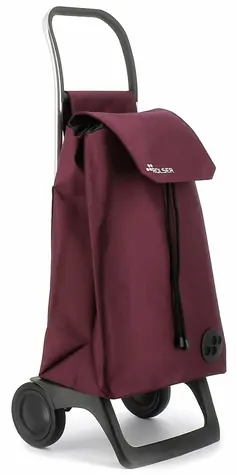 Torba na zakupy Rolser Baby MF Joy-1800 na kółkach, bordowa