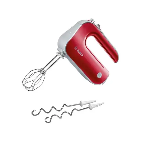 BOSCH MFQ 40304 czerwony / Blender ręczny / 500W / 7 prędkości / Turbo / 2 nasadki