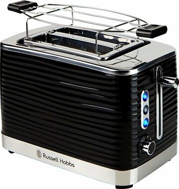 Russell Hobbs Inspire Black 24371-56 czarny / Toster / 860 W / regulowany poziom opiekania / ruszt do opiekania 