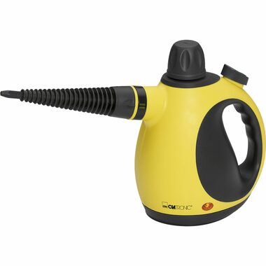 Clatronic DR 3653 / Odkurzacz parowy / 1000 W / 350 ml / 9 akcesoriów / żółto-czarny